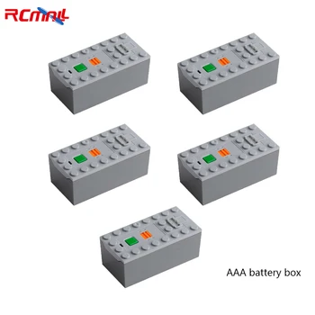 RCmall 5 шт. Запчасти для функций питания батарейный блок AAA (не включает аккумулятор), совместимые строительные блоки Legoeds RC Car
