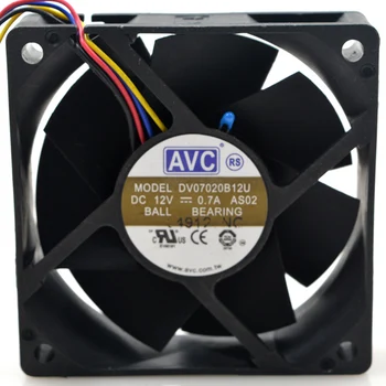 Для AVC DV07020B12U 7020 70 мм 7 см DC 12V 0.7A вентилятор с двойным шарикоподшипником серверный инверторный вентилятор охлаждения