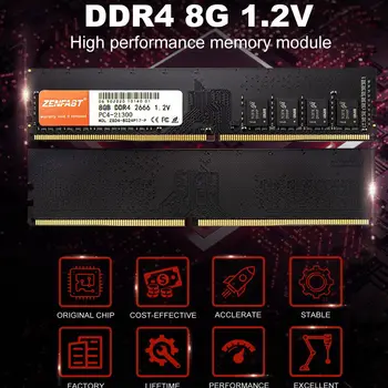 ZENFAST DDR4 4GB 8GB 16GB 32GB Memoria Ram 2133MHz 2400MHz 2666MHz Память Настольная Dimm Ram Для оперативной памяти компьютеров inter и AMD