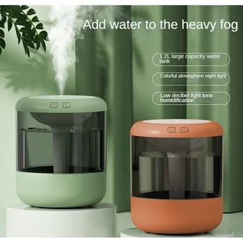 Увлажнитель воздуха, увлажняющий Сильный Туман, Двойной распылитель, Зарядка через USB, Увлажнитель воздуха для домашнего офиса