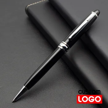 Персонализированная Металлическая Шариковая ручка Масляная ручка Может быть настроена Гравировка Логотипа Рекламная ручка Бизнес Подарочная ручка