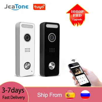 JeaTone Tuya WiFi Видеодомофон 1080P Домашний Наружный Дверной Глазок Камера POE IP Домофон Дистанционное Управление Разблокировкой на мобильном телефоне