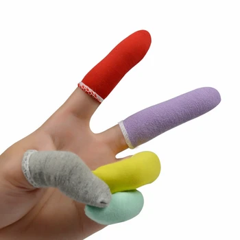 Рукав для пальцев из хлопчатобумажной ткани, утолщенный, износостойкий, 60 мм, одноразовый, дышащий, эластичный, антистатический, рукав для пальцев, разные цвета