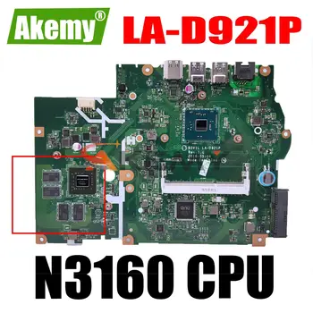 NBGHC11001 NB.GHC11.001 B5V1L LA-D921P для материнской платы ноутбука ACER aspire ES1-532 с процессором 920MX GPU N3160 материнская плата 100% протестирована
