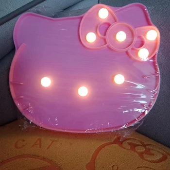 Декоративные фонари Sanrio Hello Kitty, Милые светодиодные цветные фонари, огни любви на День рождения, Огни для оформления сюрпризов в детской комнате