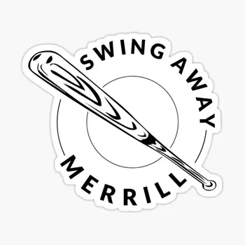 Swing Away Merrill, 5 шт., наклейки для автомобиля с принтом, забавный декор для гостиной, Домашний детский фон, украшения для холодильника, стены
