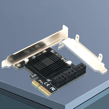 6 Портов SATA 3 PCI Express Карта расширения PCI-E/PCIE SATA Контроллер Множитель SATA SATA3 6 Гбит/с Чип ASMedia ASM1166 для жесткого диска SSD