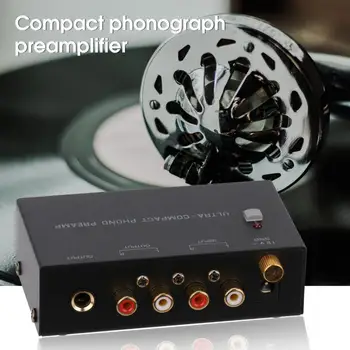 Предусилитель KGZPP400 Phono Профессиональный Предусилитель для Фонографа С Низким Уровнем Шума RCA Вход/Выход HiFi Звук Аудио Предусилитель для Дома