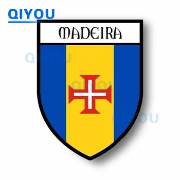 Высококачественный Городской Флаг, Герб мира, Мадейра, Португалия, Памятные Автомобильные Наклейки для Светоотражающих ПВХ-наклеек на Чехлы для тележек