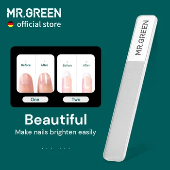 MR.GREEN Nano стеклянные пилочки для ногтей Профессиональный Полирующий инструмент для маникюра, который можно стирать, делает ногти более яркими, как лак для ногтей