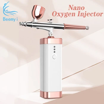 Нано Кислородный инжектор, инструменты для инъекций кислорода в кожу, Аэрограф для лица, Водяной компрессор, Распылитель тумана, устройство для вливания макияжа