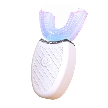 Умная Электрическая Зубная щетка с ультразвуковой U-кремниевой USB-зарядкой на 360 градусов, Водонепроницаемая Зубная щетка для взрослых и детей