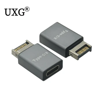 Разъем для подключения передней панели USB 3.1 от Type-E до Type-C, удлинитель для материнской платы USB-C, адаптер для передачи данных