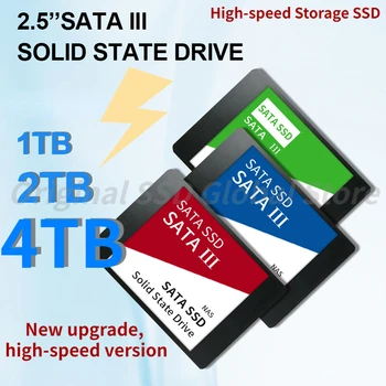 2,5-Дюймовый Внутренний жесткий диск SATAIII Оригинальный Высокоскоростной SSD 4 ТБ Твердотельный жесткий диск 2 ТБ 1 ТБ Жесткий диск HDD для Ноутбука/Настольного компьютера/ps4
