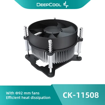 Воздушный охладитель Процессора DeepCool CK-11508 с 92-мм компьютерным вентилятором Радиатор охлаждения процессора для LGA1200/1151/1150/1155 Вентиляторы и охлаждение
