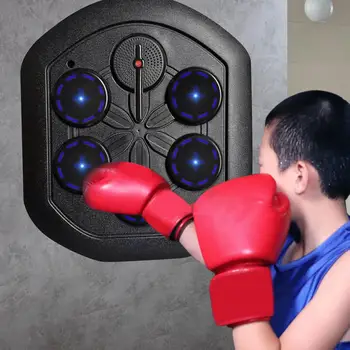 Музыкальный тренажер для бокса Музыкальный Настенный с подсветкой для занятий спортом Дома Ударные навыки Силовые тренировки Взрослых