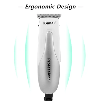 Универсальная электрическая машинка для стрижки волос Kemei 220-240 В, мощная, быстрая Стрижка, Профессиональный триммер для парикмахерской 40D
