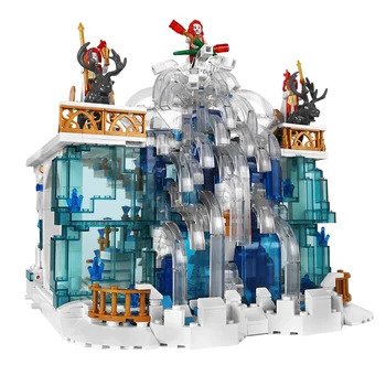 MOLD KING 11009 Креативные Игрушки Для Девочек MOC Crystal Falls Модель Строительных Блоков Обучающая Сборка Кирпичей Детские Рождественские Подарки