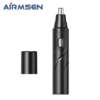 Airmsen USB Перезаряжаемый Триммер для волос в носу, Электрическая машинка для стрижки волос для мужчин и женщин, Водонепроницаемые лезвия с двумя краями, легкая чистка
