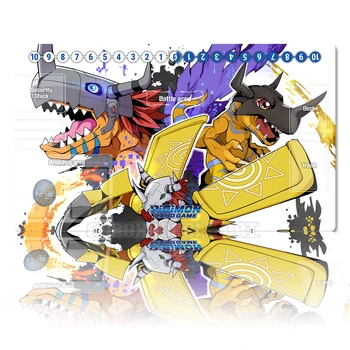 Digimon Adventure Playmat Wargreymon DTCG CCG настольная игра карточный игровой коврик аниме коврик для мыши настольный коврик игровые аксессуары Zone Бесплатная сумка
