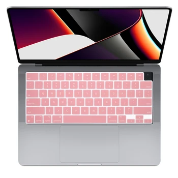 Чехол для клавиатуры для Нового MacBook Pro 14-16 дюймов 2021 A2442 A2485 M1 Защитная пленка для клавиатуры Ноутбука Силиконовый цветной