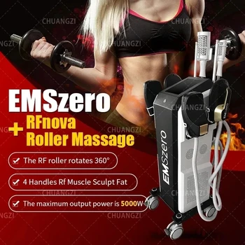 EMS Роликовый Массаж для похудения, терапия для похудения, 40K, Сжимающий вибрационный Вакуум, 5D, машина для похудения тела