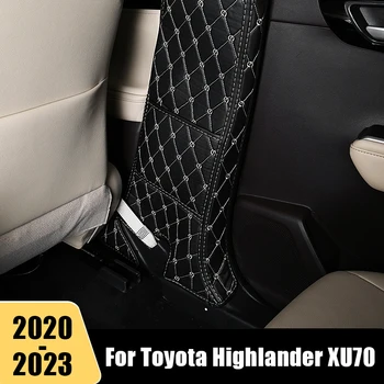 Кожаный Автомобильный B-образный Защитный коврик Для Защиты от ударов, грязный Коврик, Аксессуары Для Toyota Highlander XU70 Kluger 2020 2021 2022 2023