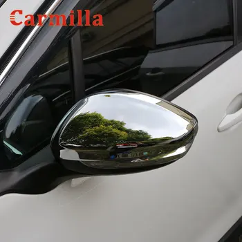 Carmilla 2 шт./компл. Боковое Зеркало заднего вида Автомобиля, защитная крышка, подходит для Peugeot 408 2014 2015 2016 2017 2018 2019 Аксессуары