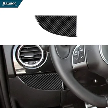 Для Fiat 500 2012 2013 2014 2015 Карбоновое волокно Под вентиляционными отверстиями со стороны водителя, наклейки, отделка салона Автомобиля, декоративные аксессуары