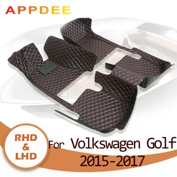 APPDEE Автомобильные коврики для Volkswagen GOLF Sportsvan 2015 2016 2017 Пользовательские автоматические накладки для ног автомобильный ковер