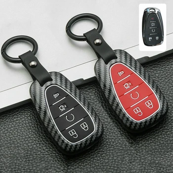 1 шт. автомобильный дистанционный карбоновый чехол для ключей, держатель сумки, брелок для Chevrolet, для Malibu, для Camaro, чехол для ключей от автомобиля, чехол от падения