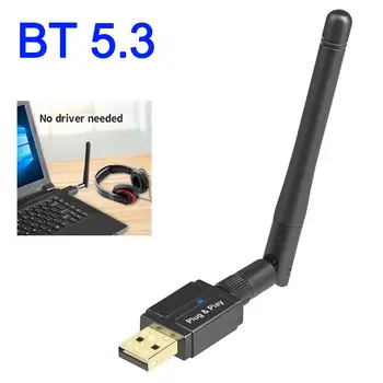 Новый 100M Bluetooth 5.3 Адаптер Бесплатный Драйвер USB Bluetooth Dongle Adaptador Для ПК Windows 11/10 Мышь Клавиатура Аудиоприемник Z9B1