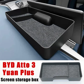 Центральный экран управления автомобилем, задний ящик для хранения для BYD Atto 3 Юаня плюс 22 АБС-пластика, лоток для салфеток, Автоматическая модификация интерьера