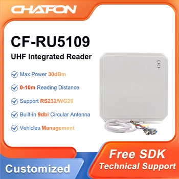 CHAFON CF-RU5109 865 ~ 868 МГц 10 м UHF Открытый RFID-Считыватель Водонепроницаемый IP65 со светодиодной подсветкой WG26 для Управления транспортными средствами