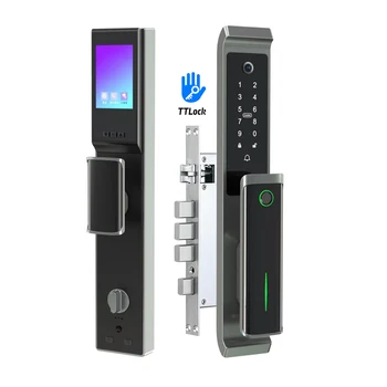 Новое приложение Bluetooth TTlock Security Door Camera Lock Видео-Отпечаток Пальца Бытовой Электрический Автоматический Засов Smart Door Lock