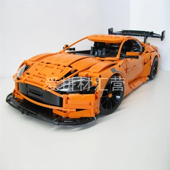 MOC-8780 Aston Martin Vantage GT3 Building Block Sport RC Car Электрическая Игрушечная Модель Для детского подарка