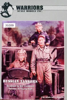 набор моделей 1/35 из смолы Советского танкового корпуса (3 человека)