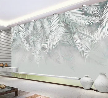 обои на заказ в скандинавском ретро стиле с тропическими растениями, фон для телевизора, обои для стен спальни, настенная живопись papel de parede