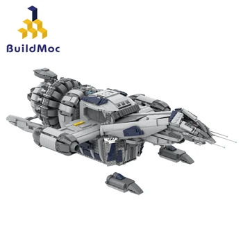 Космический Научно-Фантастический Автомобиль Bricks BuildMoc Movie Series Firefly Космический корабль Истребитель Serenity Строительные Блоки Комплект Игрушек Для Детских Подарков