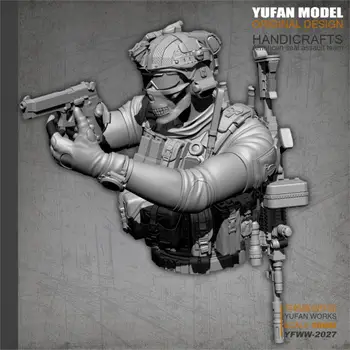 Наборы для изготовления моделей из смолы Yufan, бюст американского солдата, самодельный YFWW-2027