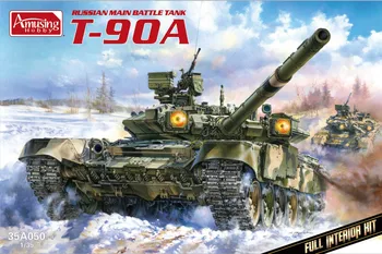 Забавное Хобби 35A050 1/35 Русский основной боевой танк Т-90А с Полным внутренним комплектом - Комплект для масштабной сборки модели