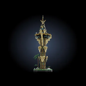 MOC Игра Zeldaing Legends Дикое Дыхание Башня Шейха DIY Творчество Сборка Строительных Блоков Архитектурные Игрушки Кирпичи Подарки Для Детей