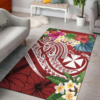 Французский полинезийский Уоллис и Футуна новейший коврик для комнаты с 3D принтом, коврик для пола, противоскользящий большой коврик, украшение для дома 1