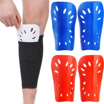 1 пара футбольных спортивных щитков для голени, мягкая защита для ног Для взрослых и детей, Дышащие компрессионные щитки для голени для тренировок на открытом воздухе