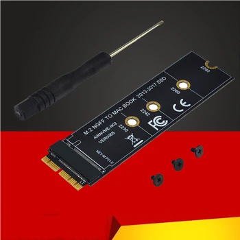 M key M.2 NGFF PCIe AHCI SSD Карта-адаптер для MACBOOK Air 2013 2014 2015 2017 A1465 A1466 Pro A1398 A1502 A1419 2230-2280 SSD M2