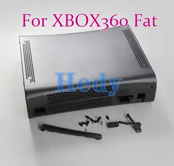 1 комплект Полного корпуса для консоли XBOX360 Fat Черный, белый Цвет Для консоли XBOX 360 Fat Корпус Корпуса с логотипом