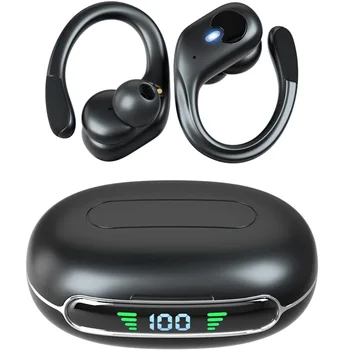 Беспроводные наушники Bluetooth Наушники Над ухом С шумоподавлением, IPX7 Водонепроницаемые Hi-Fi Стерео Басовые Наушники TWS с микрофоном