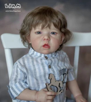 Reborn Baby Liam 30 дюймов DIY Большой пустой комплект Рождественский подарок Игрушка Художник Неокрашенная Bebe для детей Реалистичная реалистичная кукла