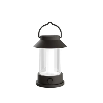 1 комплект Ретро светодиодных портативных фонарей для кемпинга, супер яркие атмосферные фонари, декоративные фонари, черный