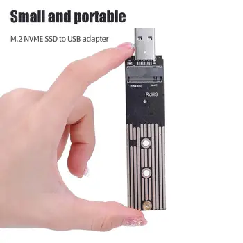 M.2 NVME Конвертер жесткого диска USB3.1 SSD Конвертер Plug and Play SSD в USB-адаптер для Samsung WD Black Intel NVME SSD